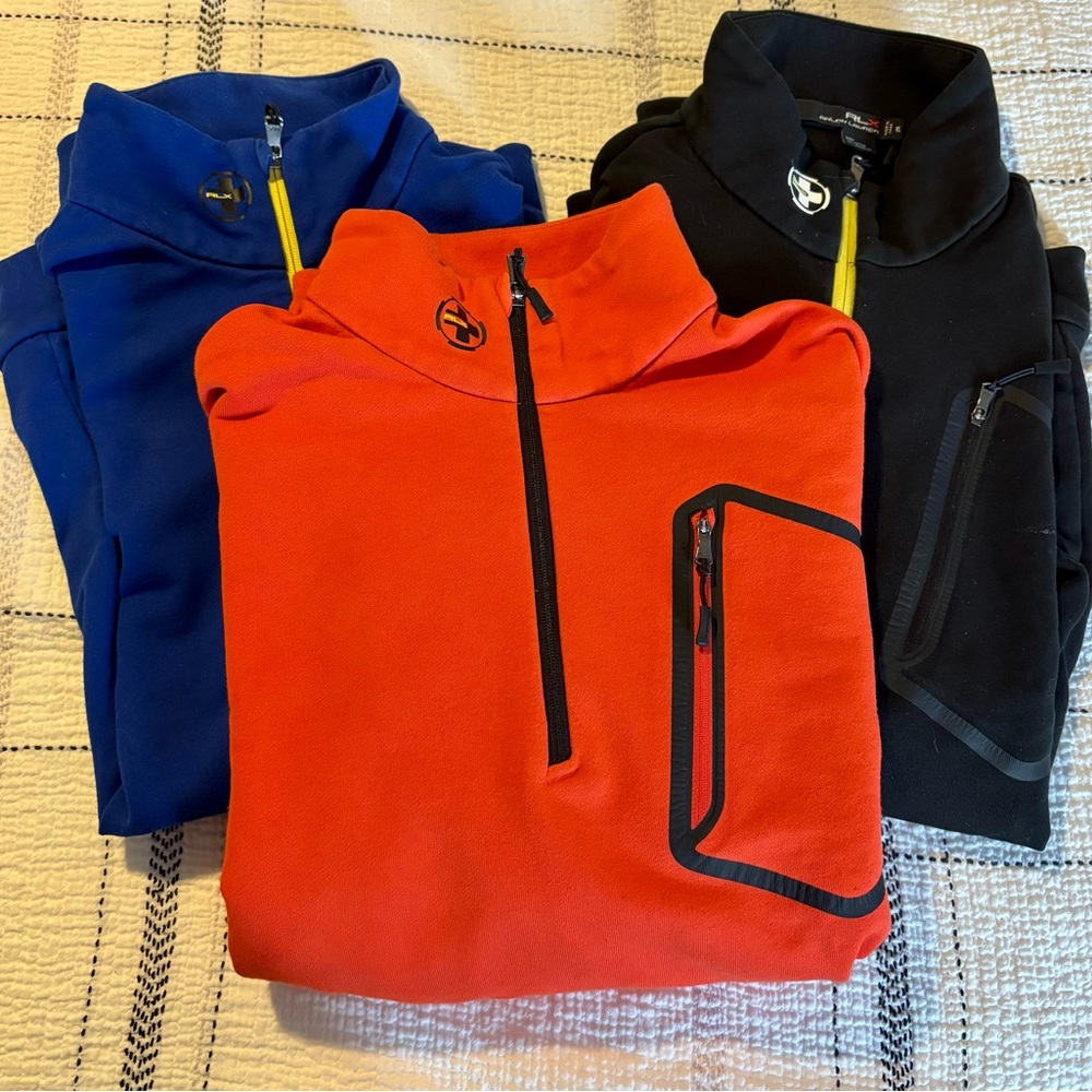Set of 3 - Ralph Lauren RLX 1/4 Zip Sweatshirts